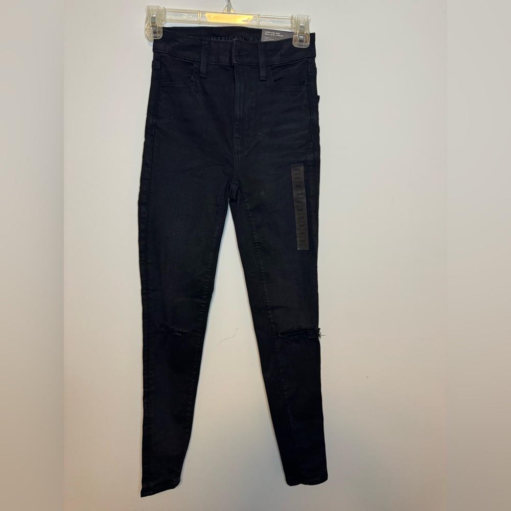 American Eagle women’s Jegging Super High Rise Stretch 000 NWT